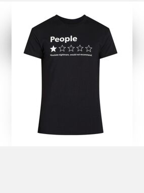 People One-Star Graphic Tee - Medium New